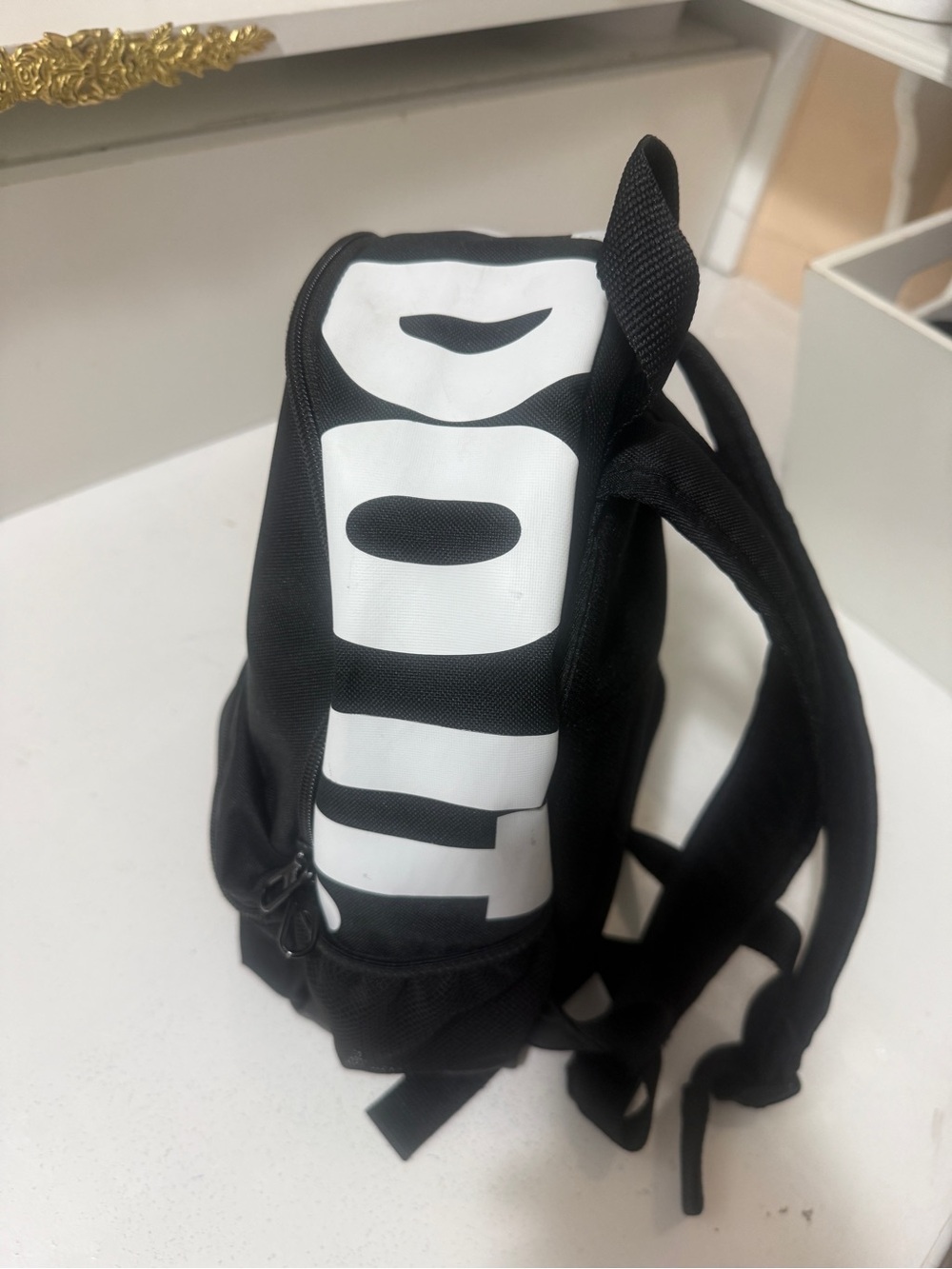 Nike Black & White Mini Backpack - Iconic Swoosh - Picture 4 of 16